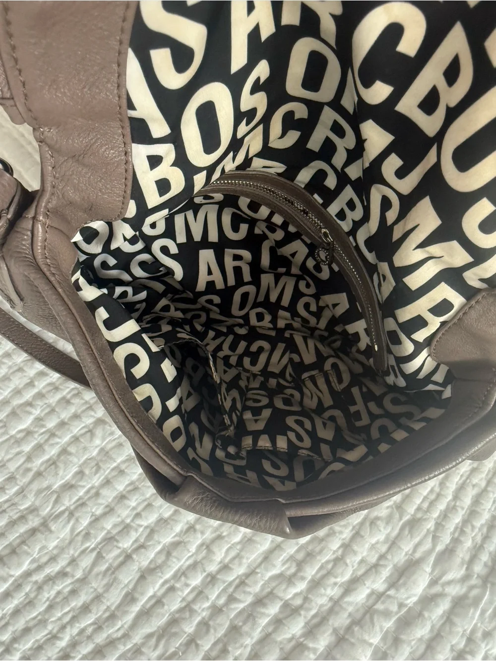 Marc by Marc Jacobs Grey Leather Crossbody Bag